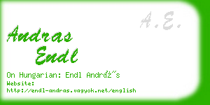 andras endl business card